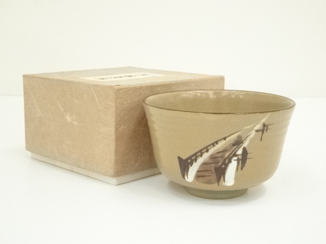 JAPANESE TEA CEREMONY / TEA CHAWAN / IRON PAINTING / ARTISAN WORK